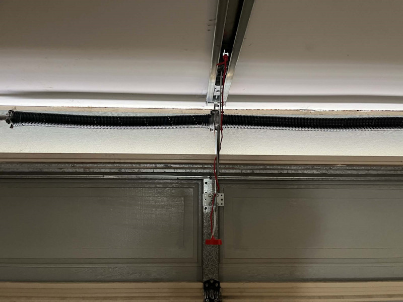 Garage door spring after replacement